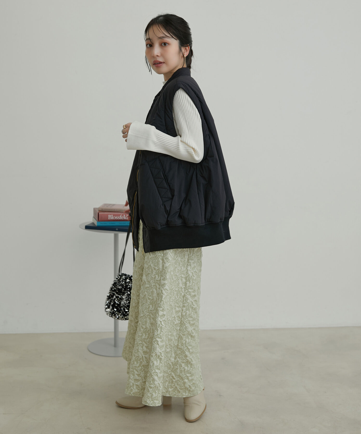 VIS「【2WAY】袖取り外しボリュームブルゾン」|ブルゾン・スタジャン|