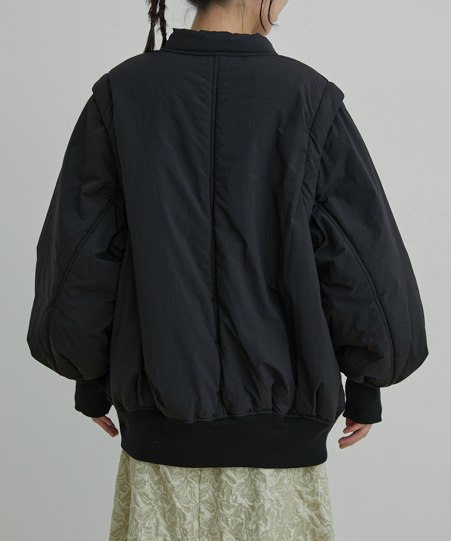 VIS「【2WAY】袖取り外しボリュームブルゾン」|ブルゾン・スタジャン|