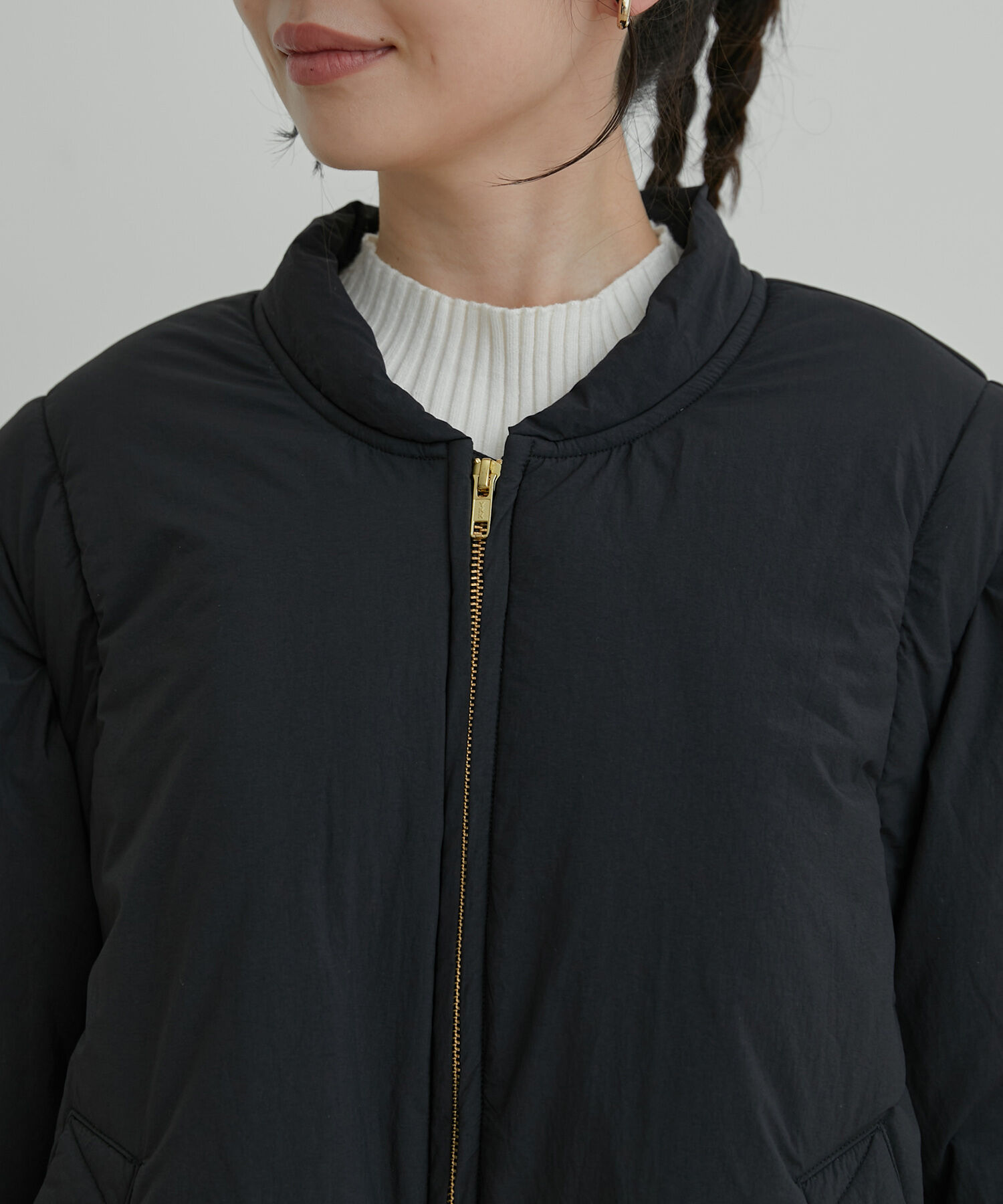 VIS「【2WAY】袖取り外しボリュームブルゾン」|ブルゾン・スタジャン|