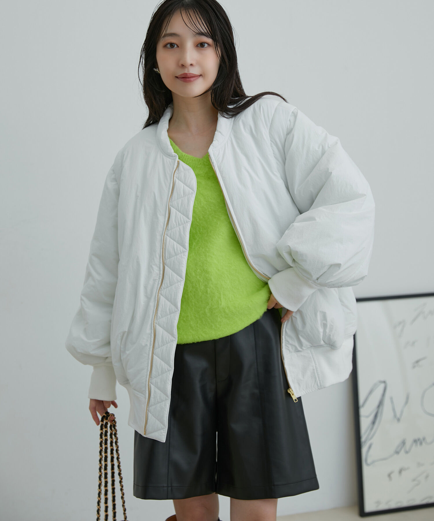 VIS「【2WAY】袖取り外しボリュームブルゾン」|ブルゾン・スタジャン|