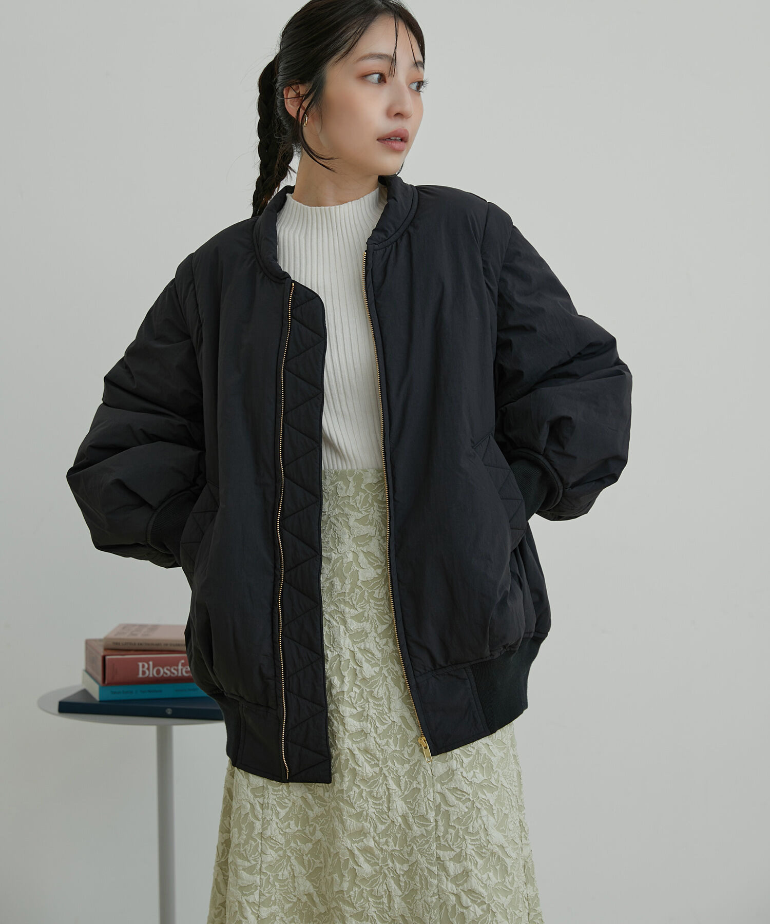 VIS「【2WAY】袖取り外しボリュームブルゾン」|ブルゾン・スタジャン|