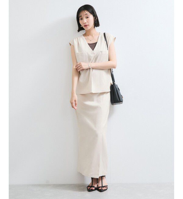 VIS「【WEB限定】【セットアップ対応】サイドベルトタイトスカート」|スカート|