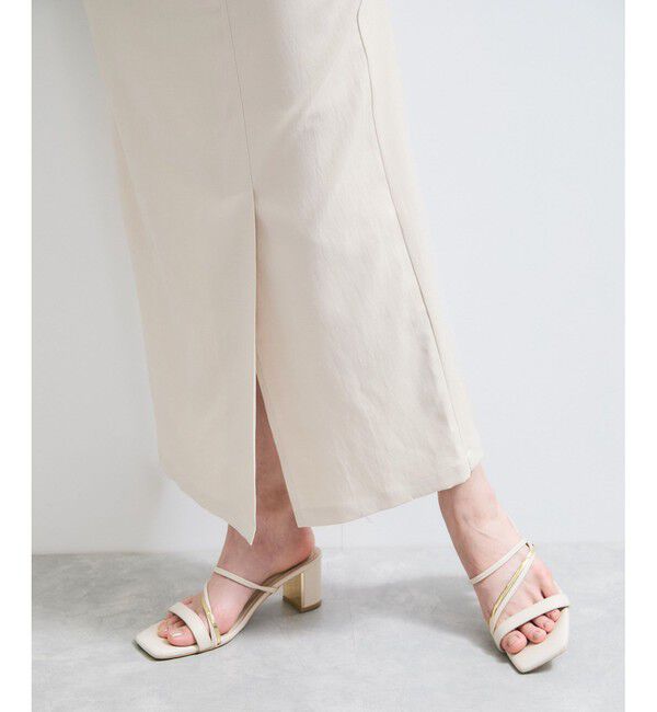 VIS「【WEB限定】【セットアップ対応】サイドベルトタイトスカート」|スカート|