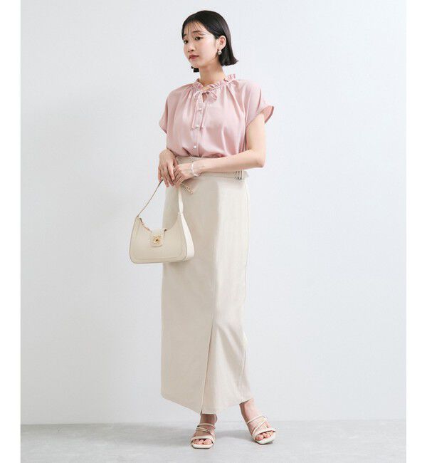 VIS「【WEB限定】【セットアップ対応】サイドベルトタイトスカート」|スカート|