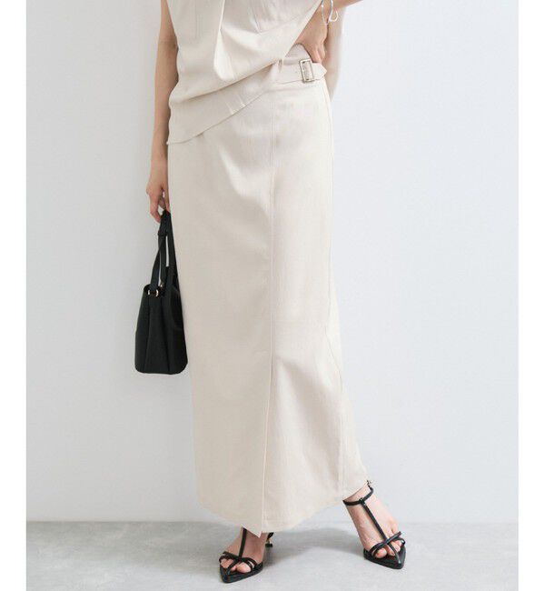 VIS「【WEB限定】【セットアップ対応】サイドベルトタイトスカート」|スカート|