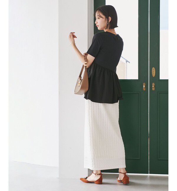 VIS「ペプラムドッキングプルオーバー」|Tシャツ・カットソー|