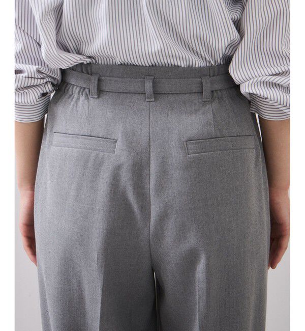 VIS「Hot Beautyベルテッドスリムストレートパンツ/イージーケア」|チノ|