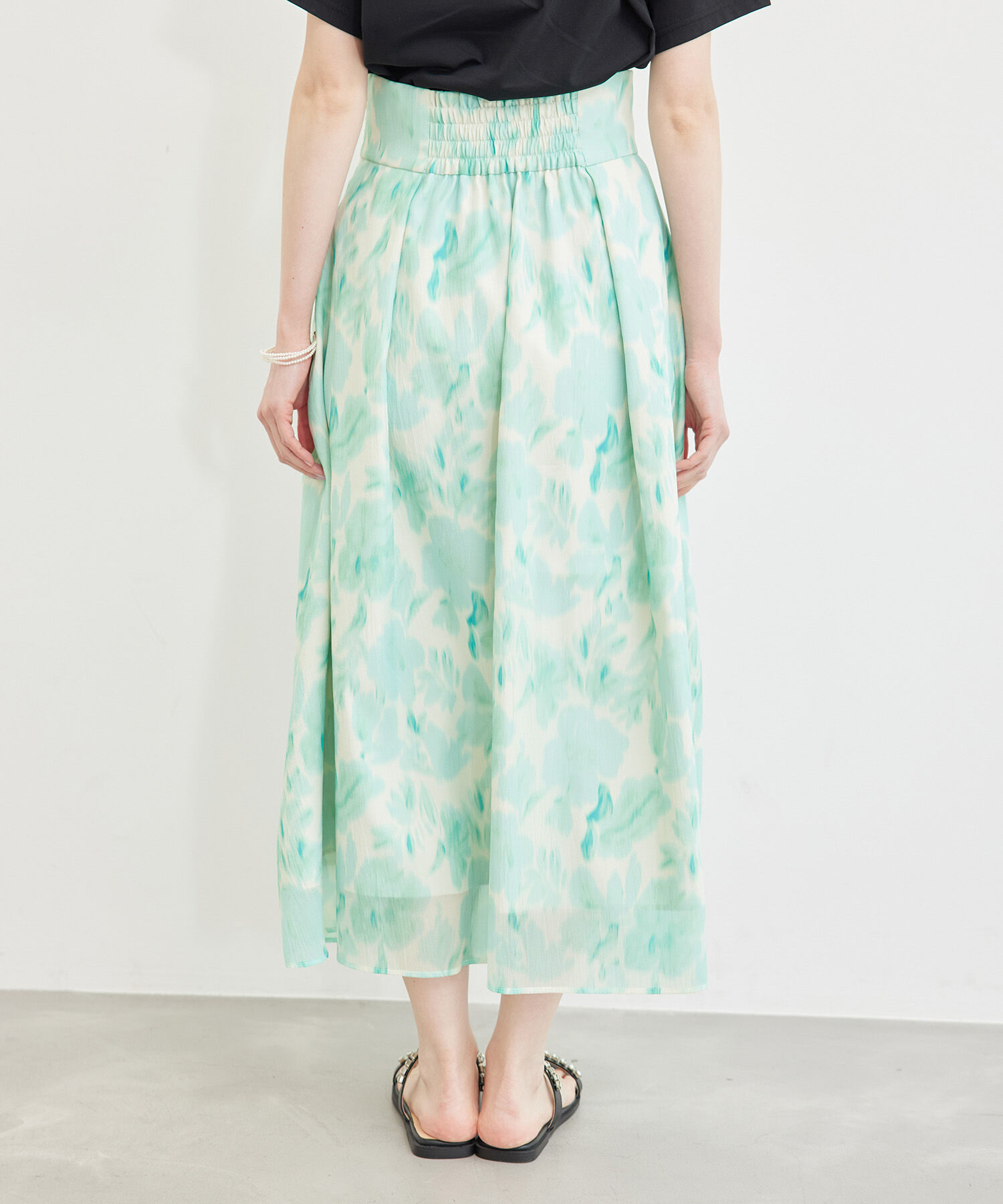 Rope&rsquo;Picnic「ハイウエスト花柄スカート」|スカート|