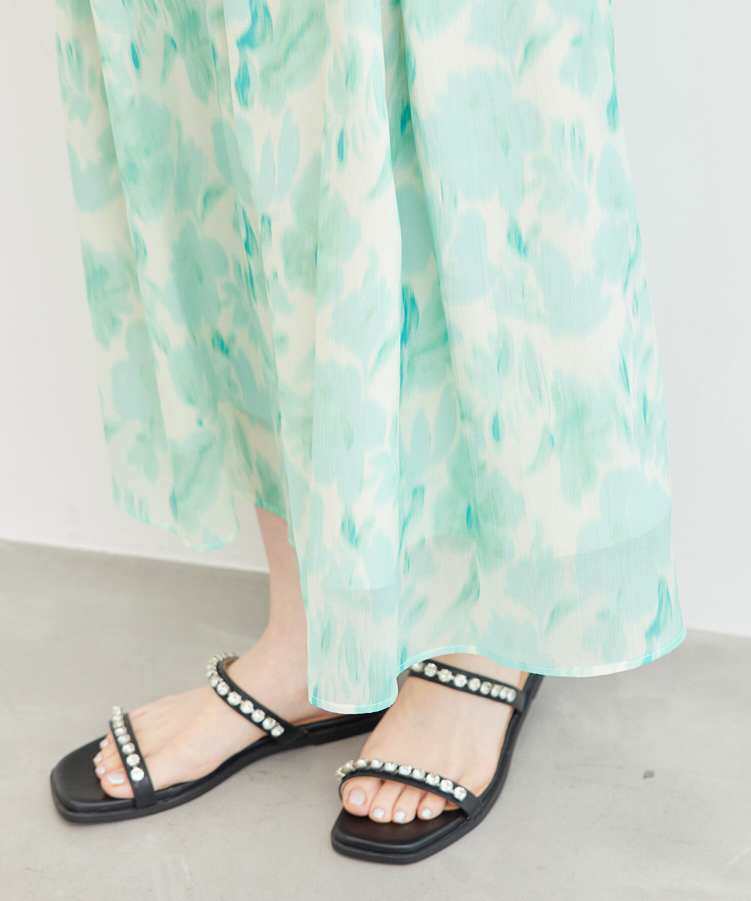 Rope&rsquo;Picnic「ハイウエスト花柄スカート」|スカート|