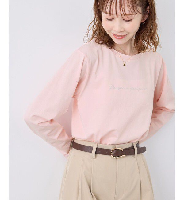 Rope&rsquo;Picnic「RENU/アソートロゴロングTシャツ」|Tシャツ・カットソー|