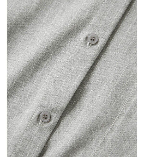 Rope&rsquo;Picnic「バンドカラーラウンドヘムストライプシャツ/セットアップ対応」|シャツ・ブラウス|