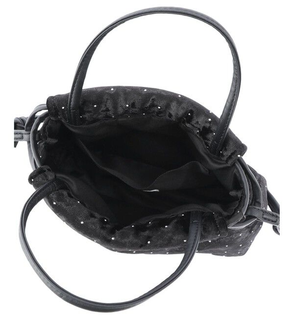 ROPE PICNIC PASSAGE「2WAYハンドル シャイニーベロアパースバッグ」|ハンドバッグ|