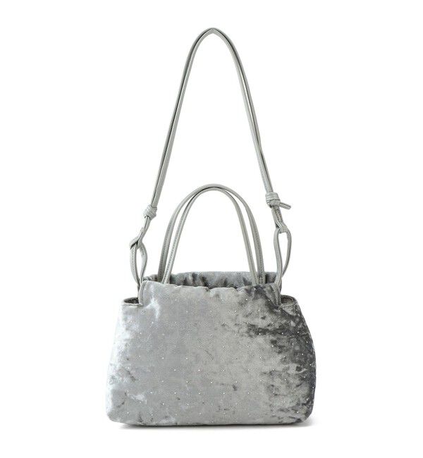 ROPE PICNIC PASSAGE「2WAYハンドル シャイニーベロアパースバッグ」|ハンドバッグ|