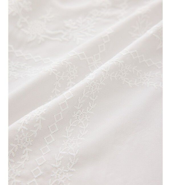 Rope&rsquo;Picnic「スクエア刺繍イージーワイドパンツ」|チノ|