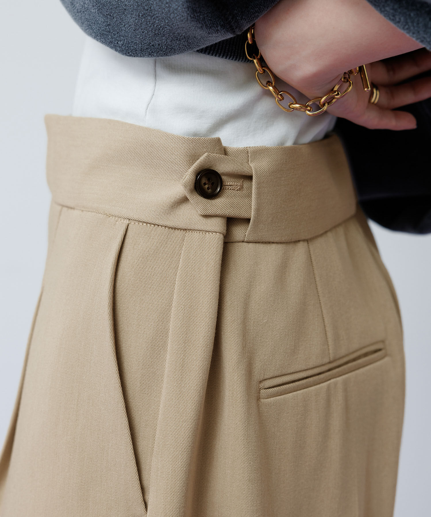 ADAM ET ROPE'「【WEB限定】骨格別スラックスパンツ（ストレート/ウェーブ/ナチュラル）」|スラックス|