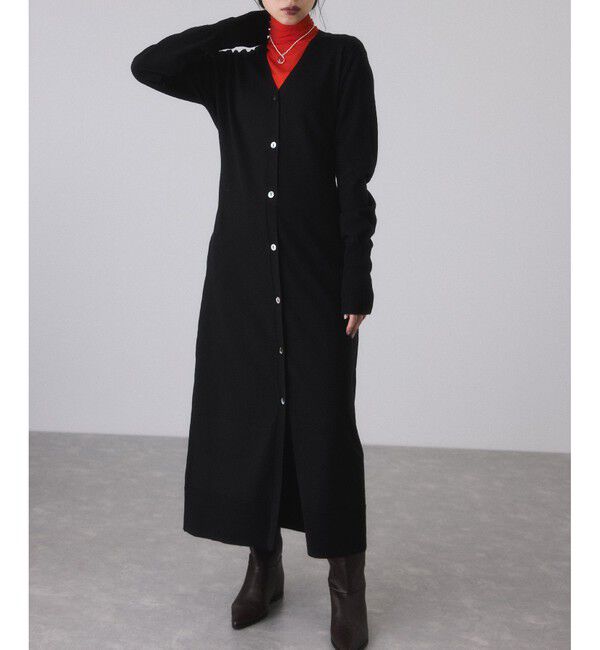 ADAM ET ROPE'「【サステナブル】ウエストノットニットワンピース」|ワンピース|