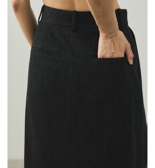 ADAM ET ROPE'「【EMOELLE】ウールコットン2タックスカート」|スカート|