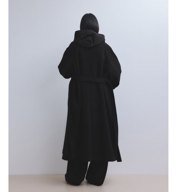 ADAM ET ROPE'「【WEB限定】ベルテッドオーバーサイズロングコート」|ステンカラーコート|