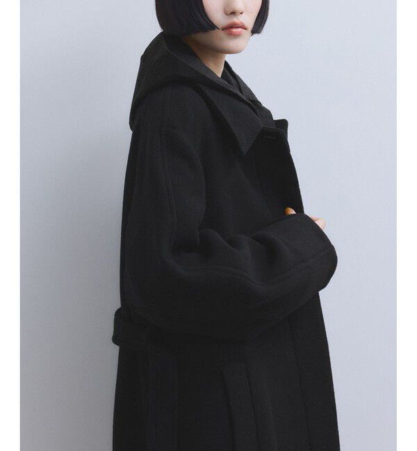 ADAM ET ROPE'「【WEB限定】ベルテッドオーバーサイズロングコート」|ステンカラーコート|