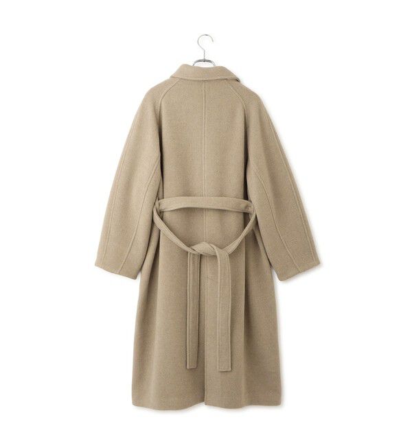ADAM ET ROPE'「【WEB限定】ベルテッドオーバーサイズロングコート」|ステンカラーコート|