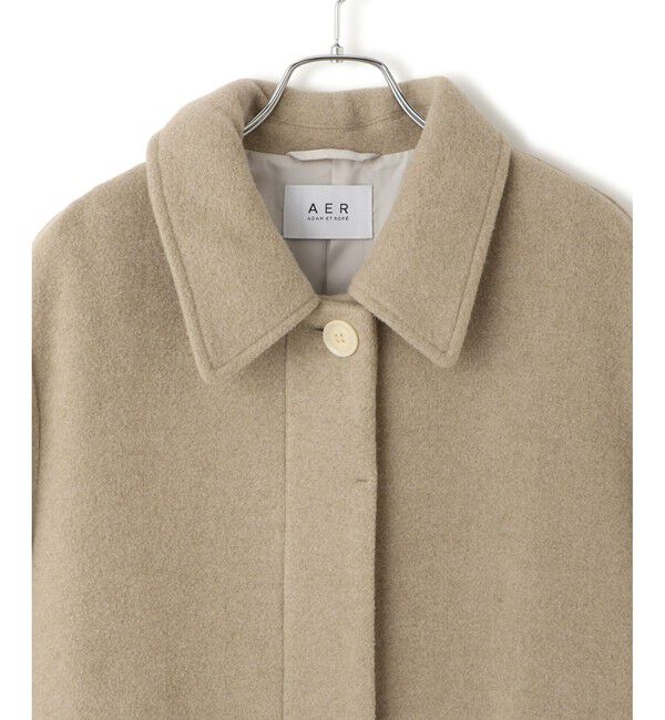 ADAM ET ROPE'「【WEB限定】ベルテッドオーバーサイズロングコート」|ステンカラーコート|