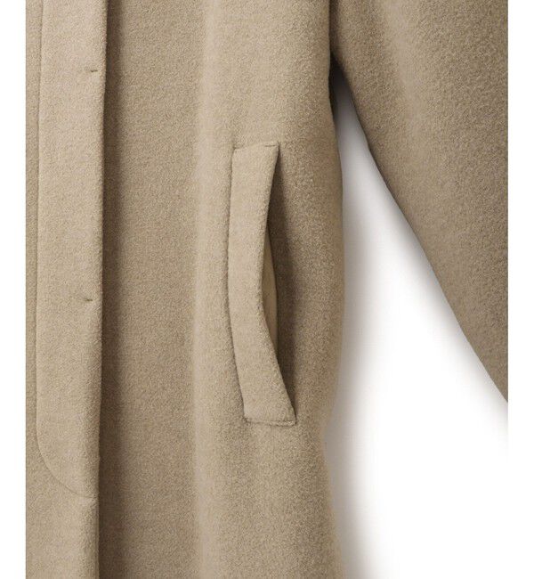 ADAM ET ROPE'「【WEB限定】ベルテッドオーバーサイズロングコート」|ステンカラーコート|