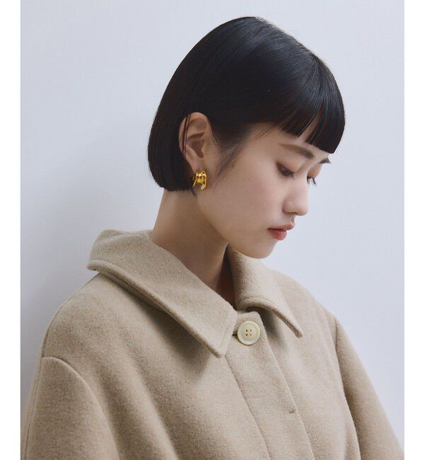 ADAM ET ROPE'「【WEB限定】ベルテッドオーバーサイズロングコート」|ステンカラーコート|