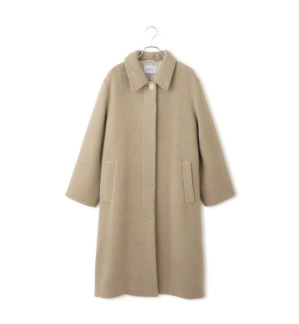 ADAM ET ROPE'「【WEB限定】ベルテッドオーバーサイズロングコート」|ステンカラーコート|