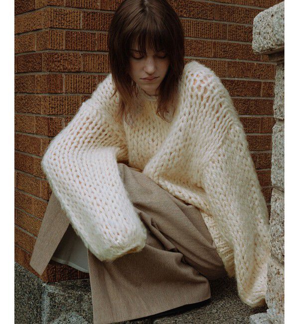 ADAM ET ROPE'「【EMOELLE】ローゲージニットプルオーバー」|ニット・セーター|