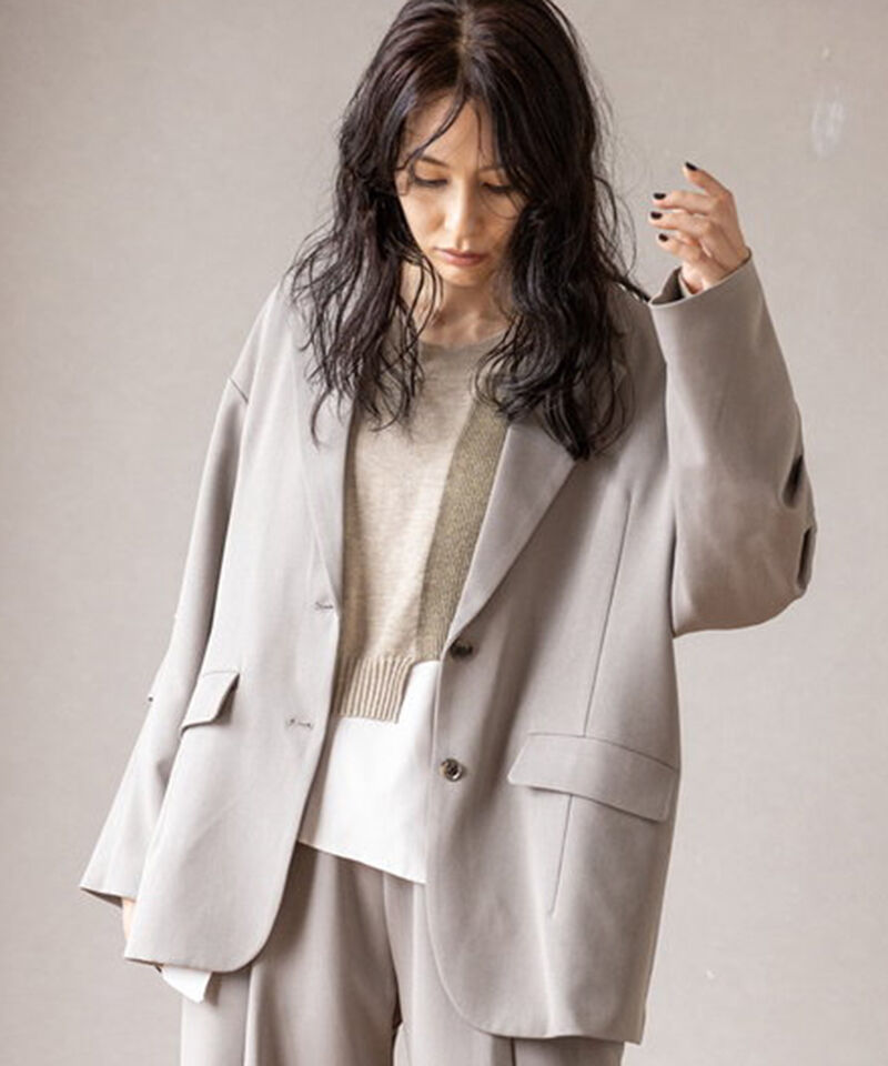  「タックスリーブテーラードジャケット」|テーラードジャケット|GRAY