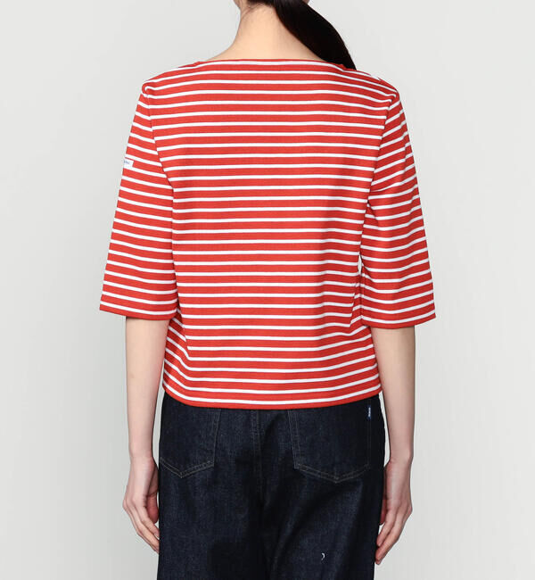 ORCIVAL「ORCIVAL | コットンロード ショートスリーブ ボートネックバスクシャツ WOMEN」|Tシャツ・カットソー|