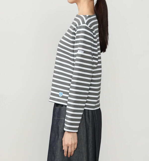 ORCIVAL「ORCIVAL | コットンロード ボートネック クロップドバスクTシャツ WOMEN」|Tシャツ・カットソー|