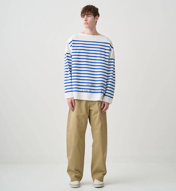 ORCIVAL「ORCIVAL | ラッセル ボートネック プリントワイドバスクTシャツ MEN」|Tシャツ・カットソー|