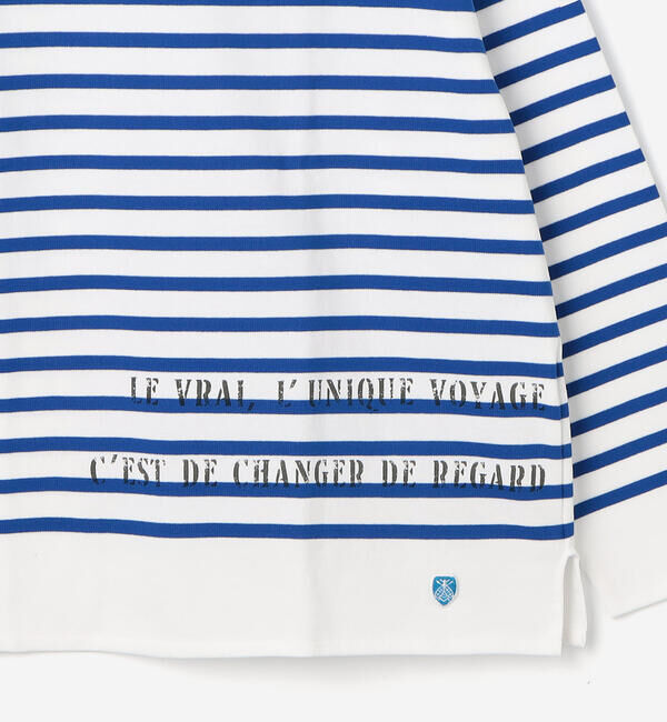 ORCIVAL「ORCIVAL | ラッセル ボートネック プリントワイドバスクTシャツ MEN」|Tシャツ・カットソー|