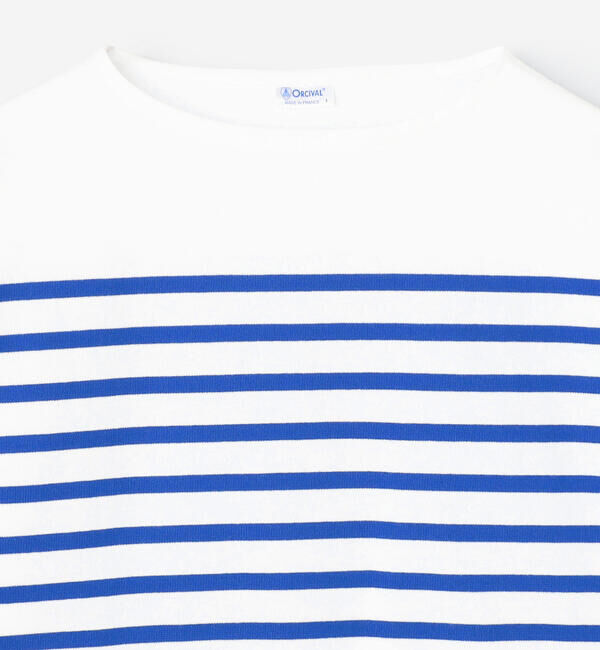 ORCIVAL「ORCIVAL | ラッセル プリント ボートネックワイドバスクTシャツ WOMEN」|Tシャツ・カットソー|