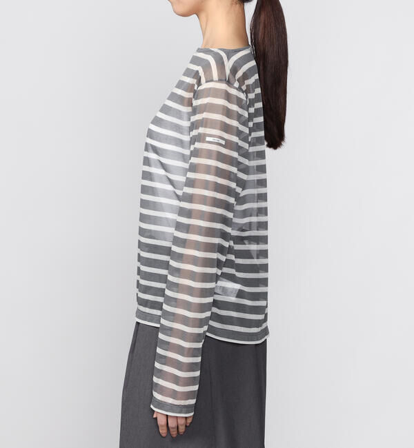 ORCIVAL「ORCIVAL | シースルー ボートネック長袖カットソー WOMEN」|Tシャツ・カットソー|