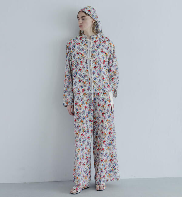  「MEYAME | フラワープリント シャツジャケット WOMEN」|シャツ・ブラウス|