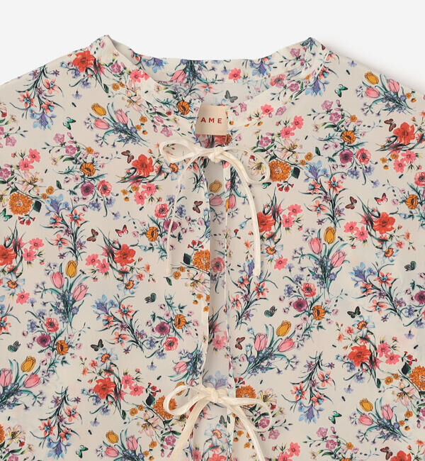  「MEYAME | フラワープリント シャツジャケット WOMEN」|シャツ・ブラウス|