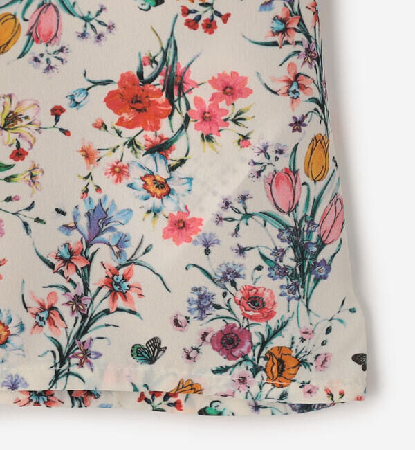  「MEYAME | フラワープリント シャツジャケット WOMEN」|シャツ・ブラウス|