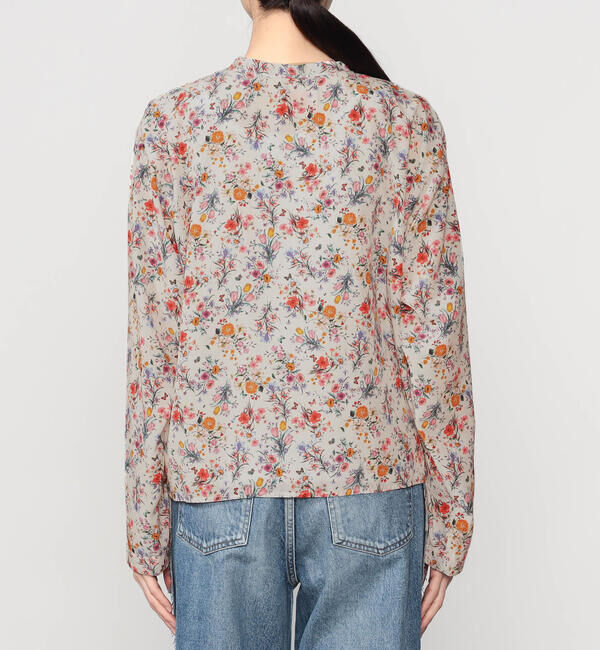  「MEYAME | フラワープリント シャツジャケット WOMEN」|シャツ・ブラウス|