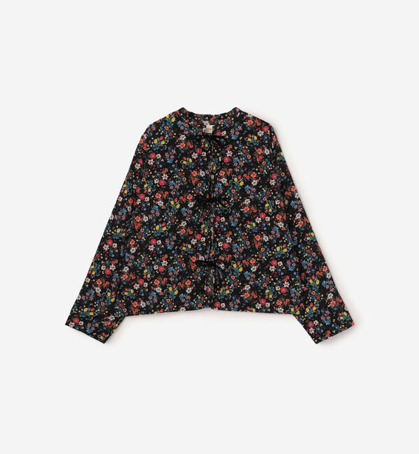  「MEYAME | フラワープリント シャツジャケット WOMEN」|シャツ・ブラウス|