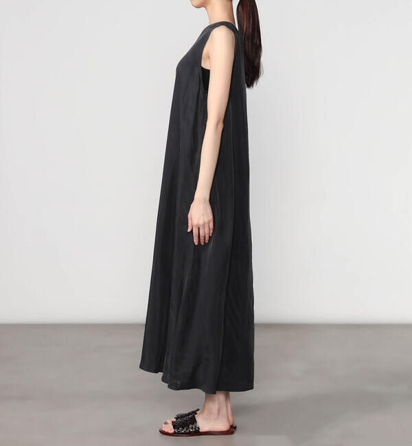 LE GLAZIK「LE GLAZIK | キュプラ ノースリーブワンピース WOMEN」|ワンピース|