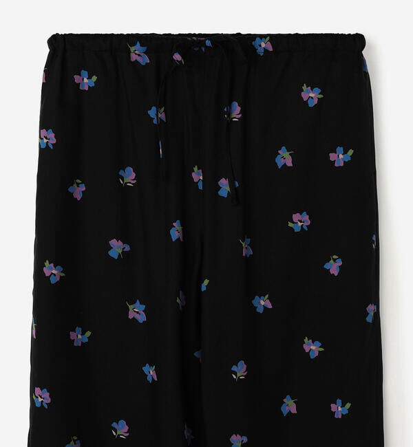 LE GLAZIK「LE GLAZIK | ツイルプリント エラスティックパンツ WOMEN」|チノ|