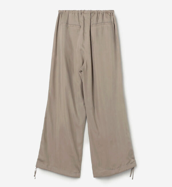 LE GLAZIK「LE GLAZIK | キュプラ エラスティックパンツ SOLID WOMEN」|チノ|