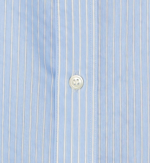 LE GLAZIK「LE GLAZIK | シアーストライプ ギャザーフレアシャツ WOMEN」|シャツ・ブラウス|