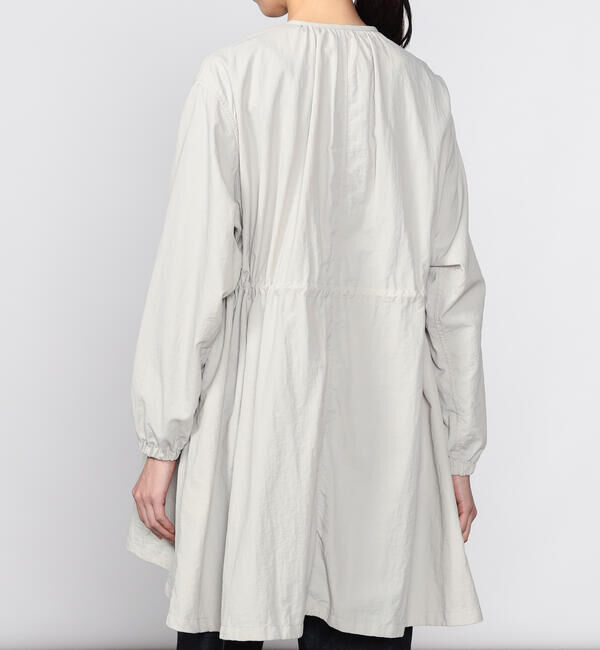 LE GLAZIK「LE GLAZIK | ナイロン ノーカラーコート WOMEN」|トレンチコート|