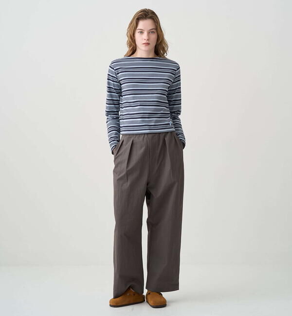 ORCIVAL「ORCIVAL | コットン ボートネック長袖Tシャツ WOMEN」|Tシャツ・カットソー|