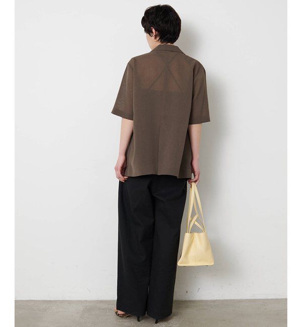 THE PAUSE「【THE PAUSE】シアーハーフスリーブジャケット」|テーラードジャケット|