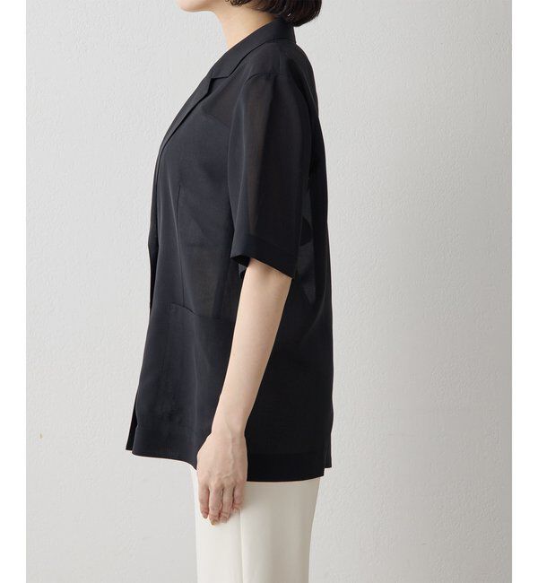 THE PAUSE「【THE PAUSE】シアーハーフスリーブジャケット」|テーラードジャケット|