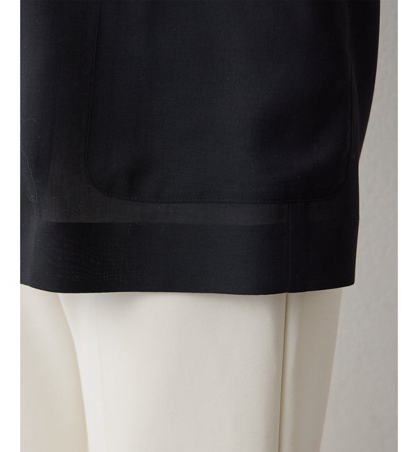 THE PAUSE「【THE PAUSE】シアーハーフスリーブジャケット」|テーラードジャケット|